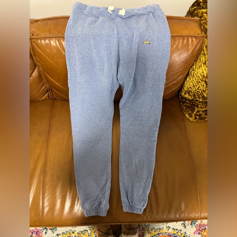 Tracksmith Blue Track Pants with Elastic Cuffs